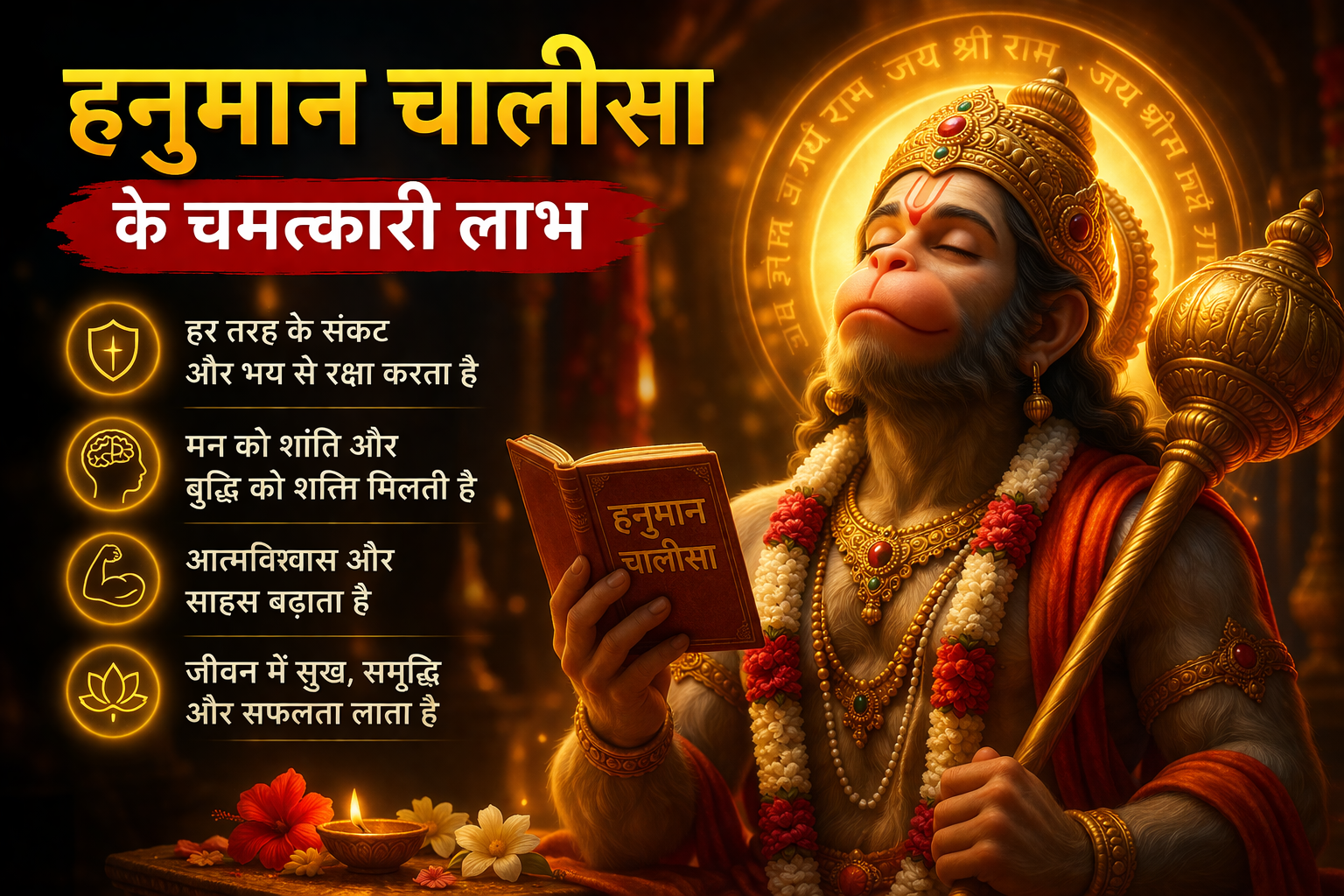 हनुमान चालीसा के चमत्कारी लाभ और फायदे