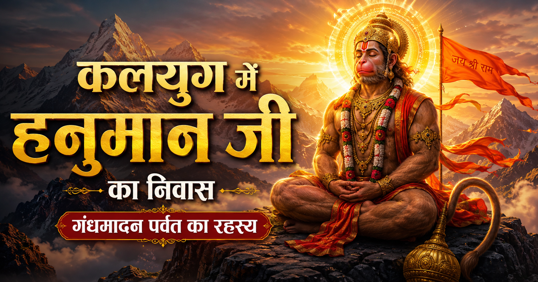 हनुमान जी कलयुग गंधमादन पर्वत